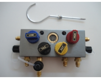 4 WAY MANIFOLD BLOCK (1/4 SAE) MASTERCOOL USA